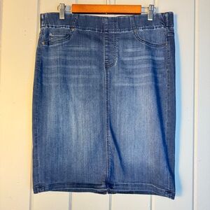 Liverpool Estrella Medium Dark Pencil skirt Size 14 W